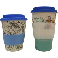 Bamboo Fibre Reusable Cup Silicone Lid & Sleeve