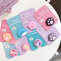 Air bag cell phone bracket, Universal Finger 3D Cute cartoon phone stand phone Holder for Samsung S10 plus S10 lite