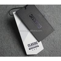 Card Stock Clothing Hang Tags Glossy Finish