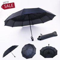 Windproof Automatic Folding Travel Umbrella Double Canopy