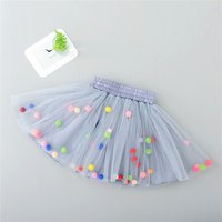 Colourful Pom Pom Tulle Tutu Skirt