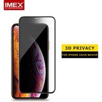 3D 6D Full Cover privacy tempered glass screen protector for iPhone XS MAX XR