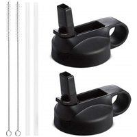 Hot selling food grade Wide Mouth Sports Water Bottles flex cap Straw Lid with Handle