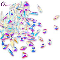 36 Piece Shape Glass Crystal AB Nail Art Rhinestones