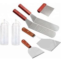 7 Piece Griddle Spatula & Scraper Set Flat Top Grills