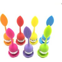 Silicone Handle Stainless Steel Tea Infuser Strainer, Loose Leaf Tea Infuser