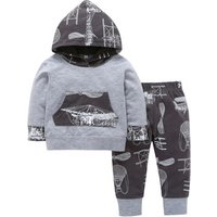 Spring Sports Suit Sweatshirt & Trousers Set