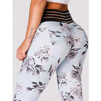 Floral High Waist Sublimation Printed Leggings