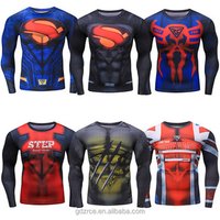 Super Hero 3D Printed Compression T Shirt