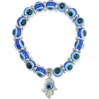 High Quality Decorative Gift Blue Round Bead Stone Devil Eye Bracelet