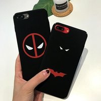 Batman Case Hard PC Painting Cover for iPhone X/8/8 Plus/7/7 Plus/6s/6s Plus Cool Bat Man Mobile Shell