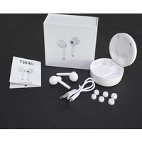 TW40 TWS Wireless Bluetooth 5.0 Earphones Super Bass 6D 3D HiFi Stereo Headset Handsfree Call Sport Dual Earbuds Built-in HD Mic