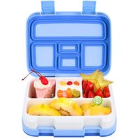 Durable Leak Proof Bento Box for Kids BPA-Free 5-Compartment School Lunch Box Upgraded Toddler Lunch Container with Spoon