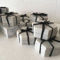 Hexagon Marble Coaster or Trivet