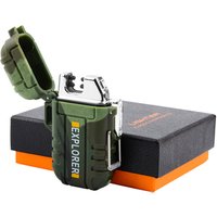 NK20 Camping Lighter USB Rechargeable Waterproof Flameless Dual Arc Plasma Lighters