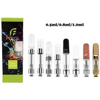 0.5 0.8 1.0ml Empty CARTRIDGE customize Package Accept CBD VAPE pen carts G5 Atomizer glass ceramic CBD VAPE CARTRIDGE