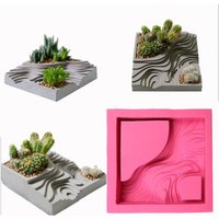 irregular planter silicone mold