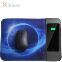 2019 trending amazon promotion gift wireless charging mouse pad in colorful pattern for iPhone X