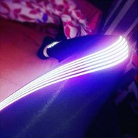 Women Glow in the Dark Night Light Stripes Laser Fitness Reflective Leggings Yoga Pants Female