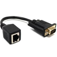 VGA Male to RJ45 Female Adapter VGA Extender Converter over Cat5 Ethnernet Cable