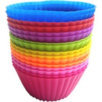Food Grade Cupcake Moulds Silicone Muffin Cup Microwave Oven Cake Silicone Baking Cup Cupcake Liners
