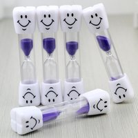 Dental promotional gifts for Doctors 3 Minutes tooth brush smiling face Sand timer Hourglass