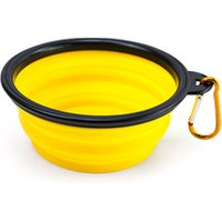 Portable TPE Silicone Foldable Expandable Water Feeding Travel Pet Bowl Cup Dish for Dog Cat