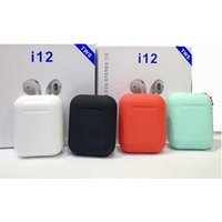 2019 i12 tws earphone true wireless headphone earbuds for smart phones with pop up