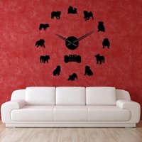 British Bulldog DIY Giant Wall Clock Dog Lovers