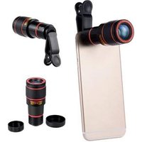 HD Mobile Phone Telephoto Lens 12 X Zoom Optical Telescope Camera Lens with Clips for All Smart Phone