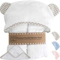2019 Organic 100% bamboo baby hooded towel with bear ears boy and girl bath towel supersoft washcloths sets for kids
