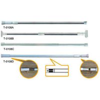 Adjustable Aluminium Flexible Shower Curtain Rod 70 120cm