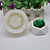 Factory direct succulent flower pot mold cement planter silicone mold
