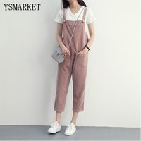 Women's Loose Straight Corduroy Trousers E3511 (Hip 104 cm)