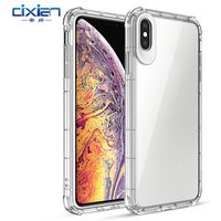 Shockproof transparent tpu mobile phone cover soft clear phone case for iphone 6 7 8 X XR XS