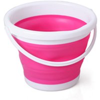 Round Foldable Silicone Collapsible Bucket Camping