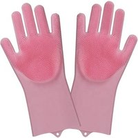 Upgraded Heat Resistant Sponge Reusable Washing Kitchen Dish Silicone Gloves