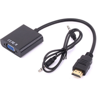 HDMI to VGA Adapter Male to Female Cable Converter with Audio Output