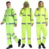 Oxford Cloth Waterproof Reflective Rain Coat