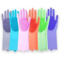 Food Grade Silicone Dish Washing Gloves Scrubber