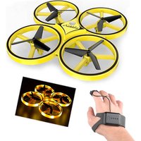 2019 Amazon hot novelty 2.4G rc watch controlling flying infrared toys,smart watch Gravity rc hand induction drone
