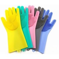 Durable Silicone Rubber Cleaning Gloves