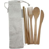 Portable Reusable Cutlery Travel Set Reusable Camping Utensils Set Eco friendly Bamboo Cutlery Set