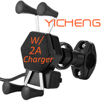 Aluminum X Grid Clamp Waterproof Motorcycle Mobile Phone Holder Motorcycle