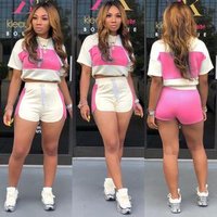 Two piece set women clothing Crop Top Hoody Sports sport women Pant Tracksuit