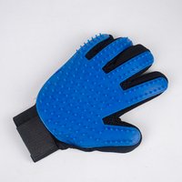 Factory Silicone Five Finger Deshedding tool pet Dog Massage Brush Dog Cleaning Bath Hair Grooming Gloves