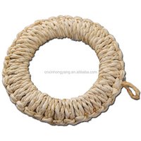 25 years factory custom hand-woven round straw pot holder, rope Woven Wicker Straw pot Holder Trivets, macrame hemp coaster