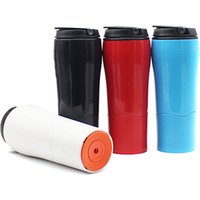 Double Wall Plastic Non Spill Suction Mug