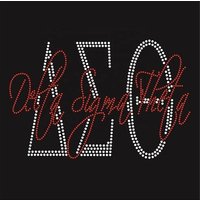 Delta Sigma Theta Rhinestone Motif