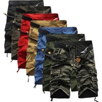 Camouflage Cargo Shorts Multiple Pockets